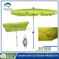 Manual Open Outdoor Used Windproof Square Patio Umbrella